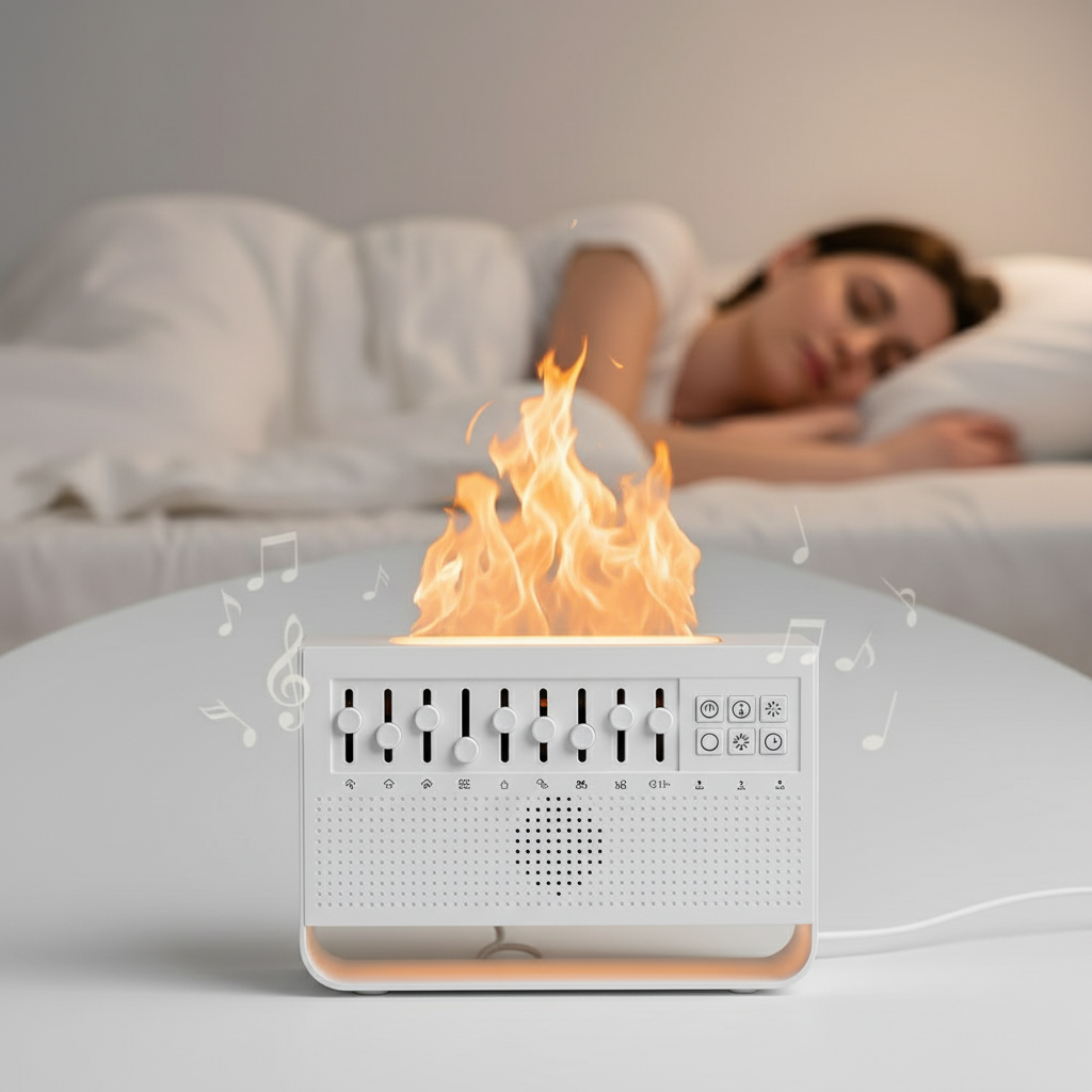 🔊 LED White Noise BT Speaker - چرای شەو و دەنگی سپی