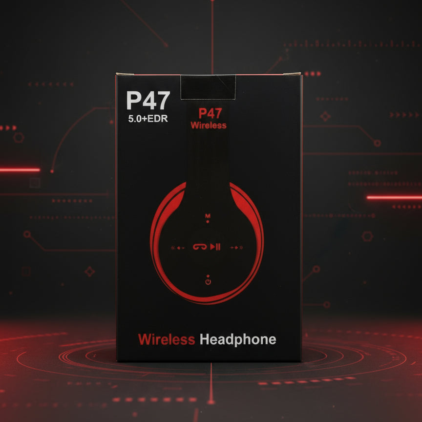 🎧 Wireless P47 هێدفۆنی بلوتووس