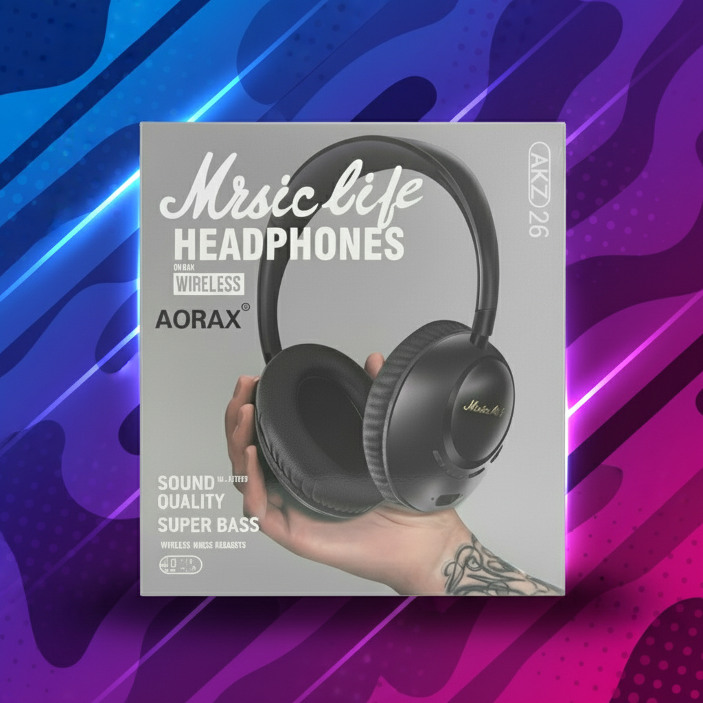🎧 Wireless AKZ 26 هێدسێتی وایرلێس - کوالیتی پڕۆفیشناڵ