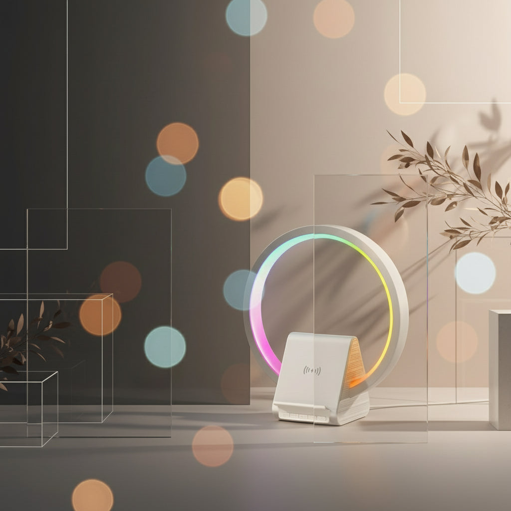 🔊 LED WIRELESS CHARGING SPEAKER BT256 - سپیکەر و چارجەری وایرلێس