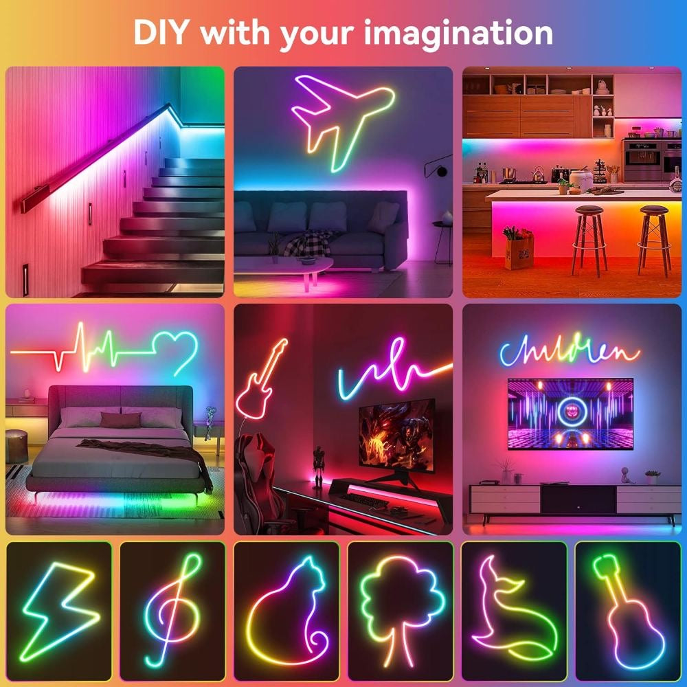 💡 LED Neon Rope Light - ڕووناکی نیۆن