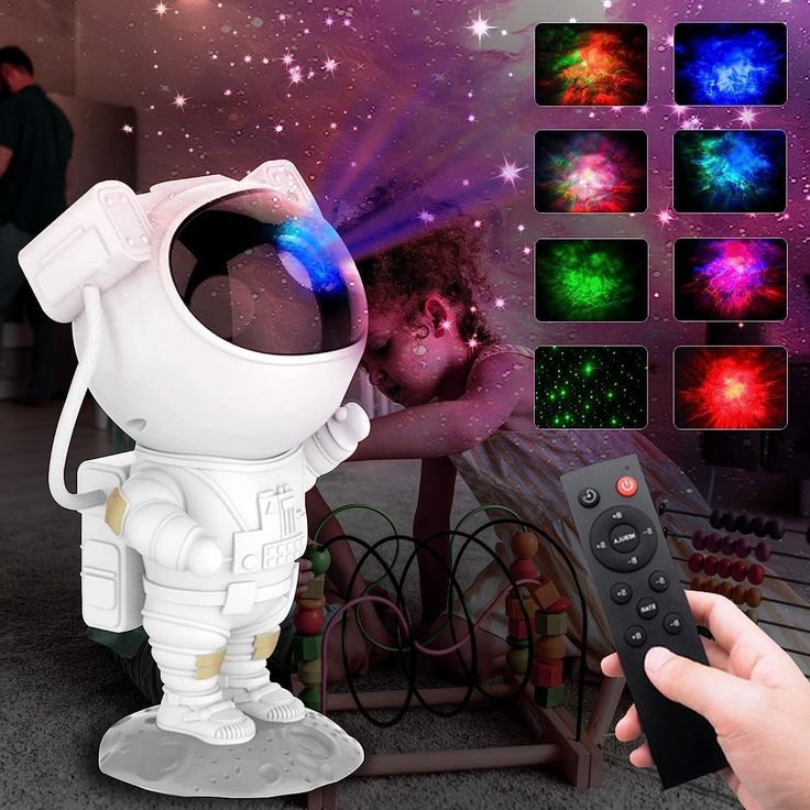 🚀 Astronaut Galaxy Projector - پرۆژێکتەری کەشانی ئاسمان