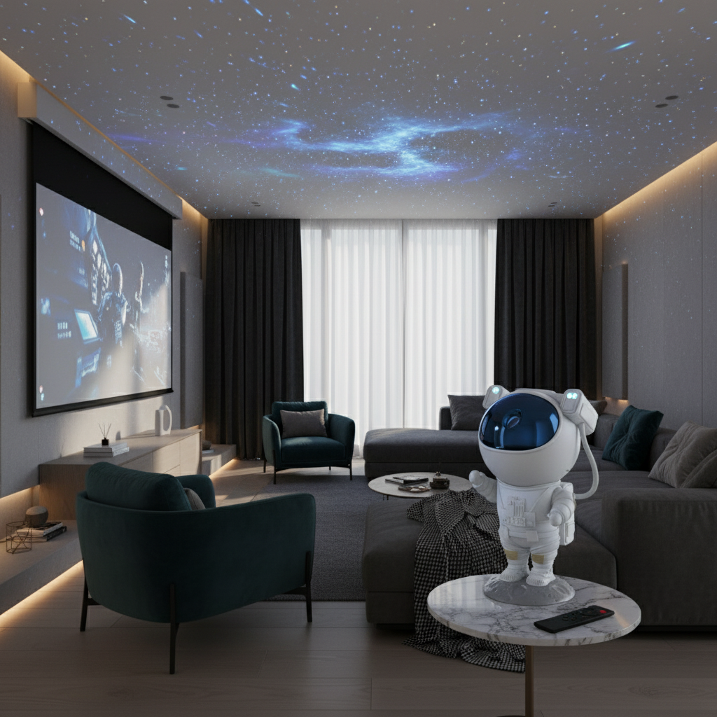 🚀 Astronaut Galaxy Projector - پرۆژێکتەری کەشانی ئاسمان